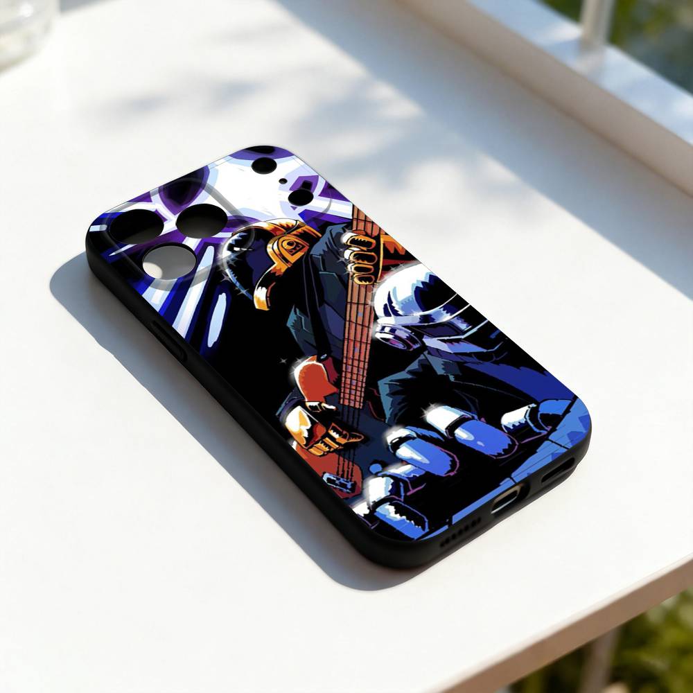 D-Daft Punk Band Cool Phone Case For iPhone 17,16,15,14,13,12,11,Pro,Max,Plus,E,SE4,Air,Mini Black Precise Hole Matching iPhone14