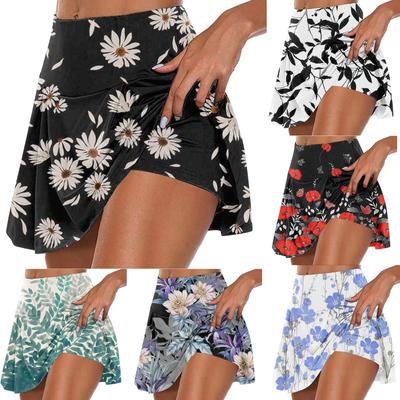 Sportliche, dehnbare, plissierte Tennisröcke für Damen, Lauf-Yoga-Innenshorts, elastische Sport-Golf-Skorts
