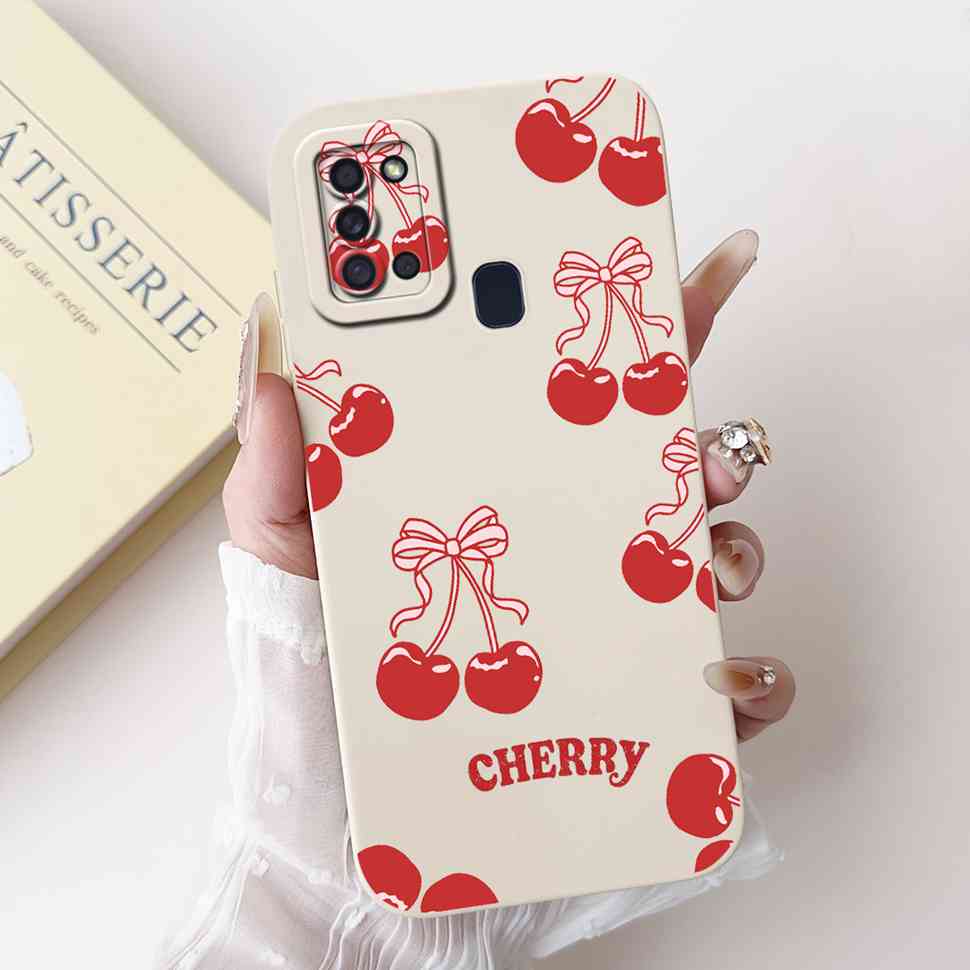 For Samsung Galaxy A21s SM-A217F Case Fashion Love Bow Cute Rabbit Soft Silicone Cover For Samsung A21s A 21S 6.5" Phone Cases