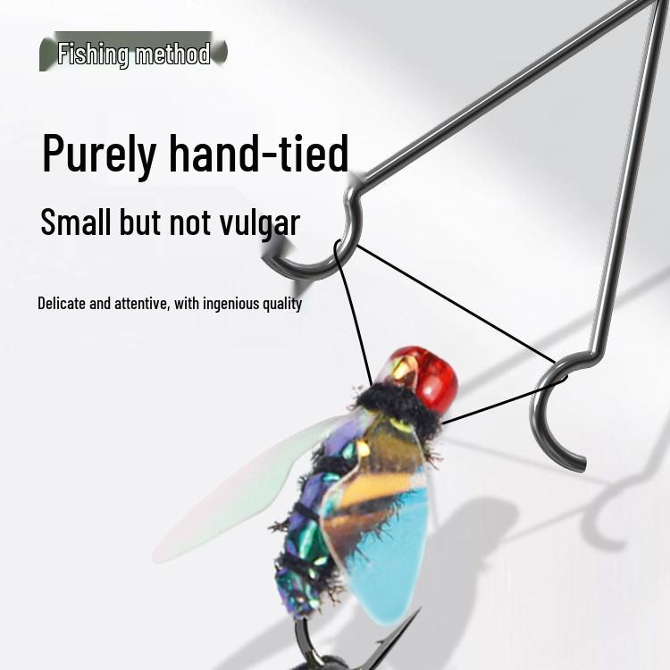 3 Stk. Newcomer 0.01 Fliegenhaken Köder: Bionischer Pailletten-Künstköder