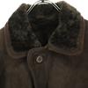 Made In Bulgaria Long Sleeve Mouton Coat S Brown Wool Women Used