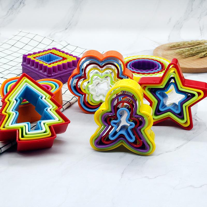 Practical Plastic Clay Mold DIY Flower Tree Star Professional Earring Cutting Mold Polymer Clay Pottery Pottery Making Tools