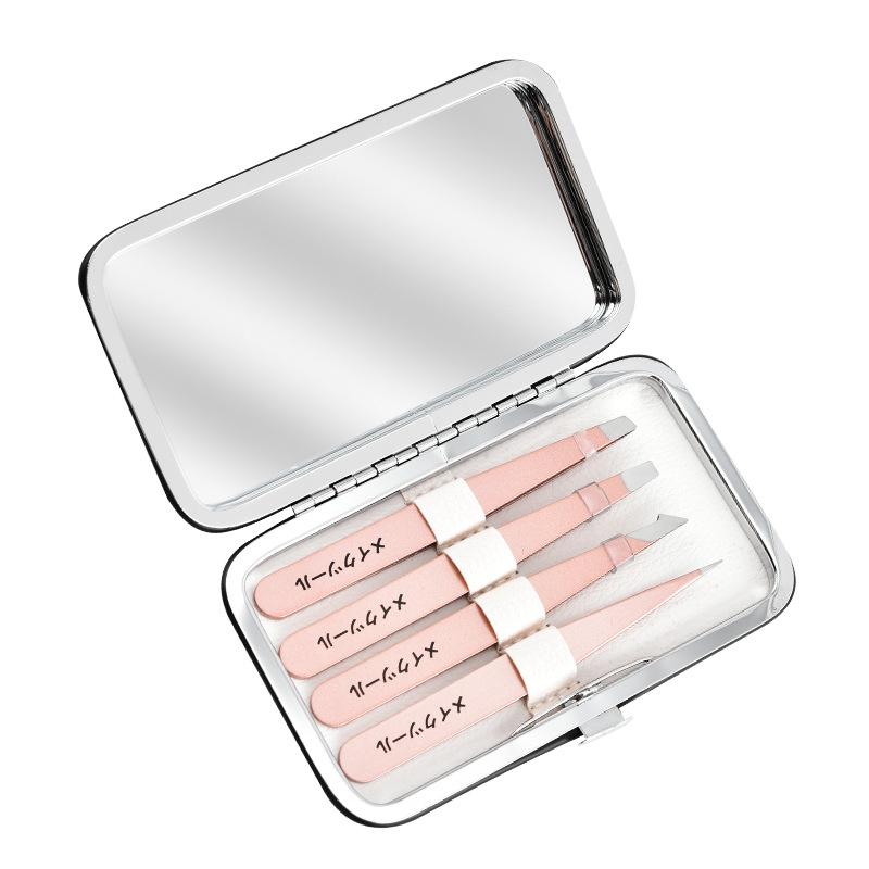 Makeup mirror eyebrow clip beard trimming eyebrow tweezer false eyelashes clip beauty tools
