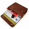 Herren 18" Messenger Vintage Ziegenleder Schultertasche Aktentasche Laptoptasche