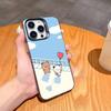 Hot BuBu DuDu Couple Cartoon Phone Case For iPhone17,16,15,14,13,12,11,Pro,MAX Gray Matte Silicone Black Cover