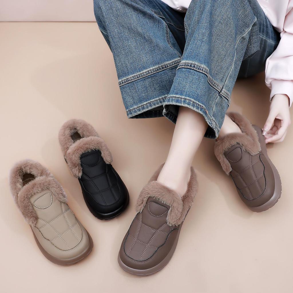 Women's Winter Cotton Short Boots - Warm, Cold-Proof, Slip-On Snow Boots