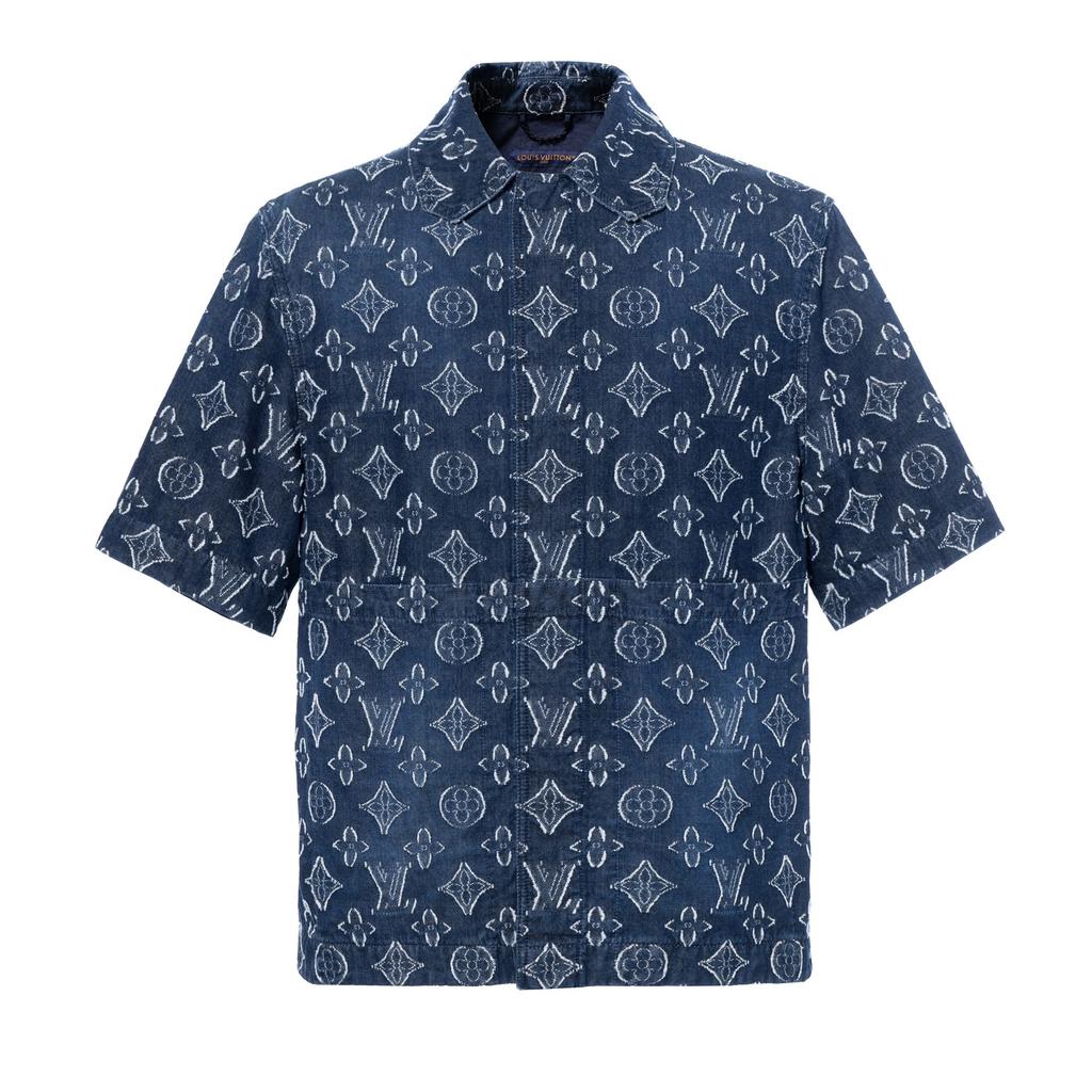 LOUIS VUITTON FW23 Shirt Men's Blue 1ABXXJ