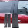Carbon Fiber Exterior Window B Pillar Post Trim Sticker For Ford F150 2015-