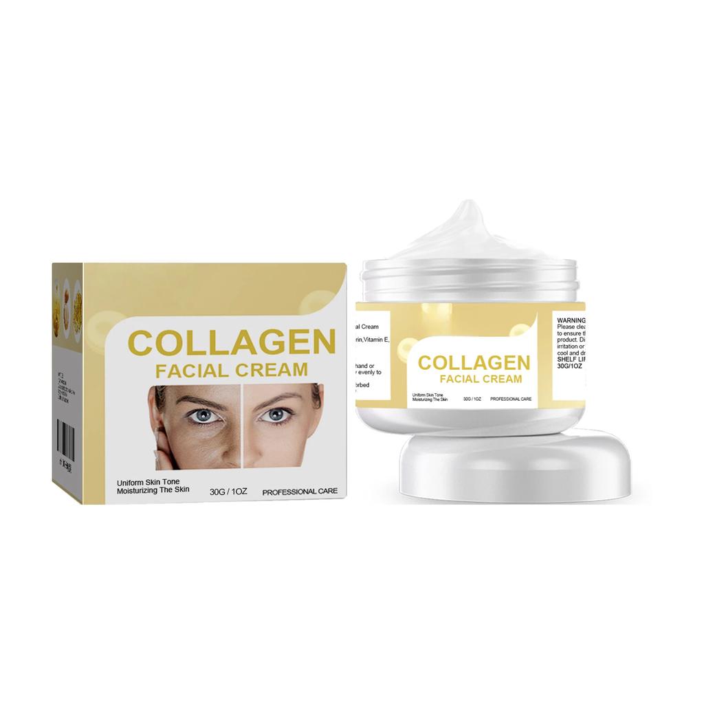 Collagen Fading Fine-lines Cream Brightening, Tenderness, Hydrating, Moisturizing and Moisturizing Facial Skin