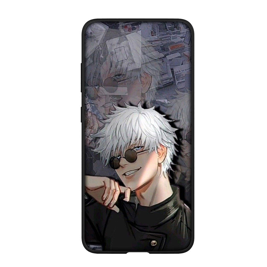 Pour iPhone 17 16 15 Xiaomi Poco F7 F8 X7 C85 C75 C71 M8 Redmi Note 14 13 12 11 Pro Max 14C 13C 15C A3 A4 Coque de téléphone Jujutsu Gojo Satoru Kaisen Anime