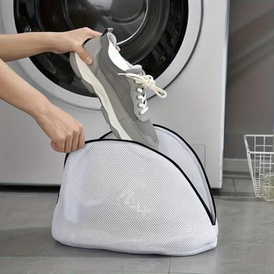 1/2 Stück Wäschenetz Mesh Strapazierfähiges Polyester Schuhwaschbeutel, Wäscheschutz für Sportschuhe & Feinwäsche