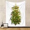 White Pine Tree Wall Tapestry Realistic Green Evergreen Conifer Minimalist Simple Nature Botanical Holiday Decor Durable