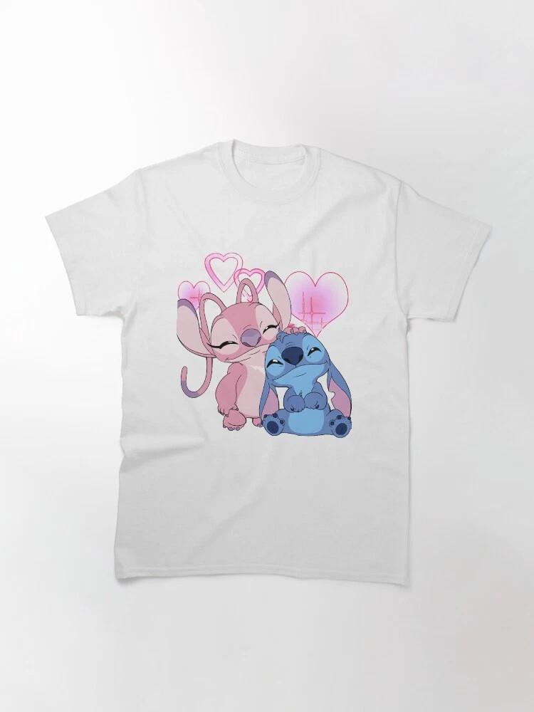 world You Are My Sunshine Stitch X Angel 2 Classic TShirt Unisex Style S