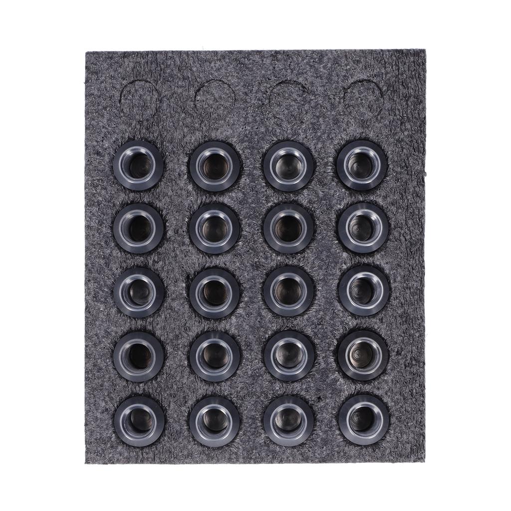 20pcs Wheel Lug Nuts M12x1.5 Thread 1.3in Height 7075 T6 Aluminum Locking Lug NutsTitanium Color