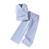 Spring/Summer 2026 Plus Size Women's Striped Sleeveless Shirt & Pants Set