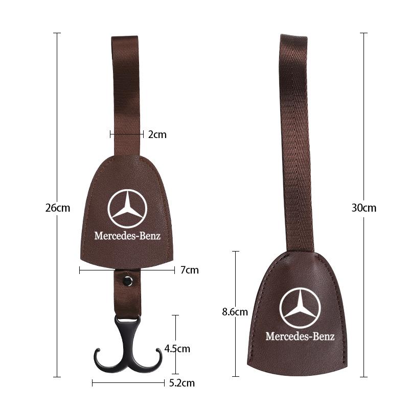 PU Leather Car Seat Back Hooks Universal Interior Accessories For Mercedes-Benz W108 W124 W126 W140 W168 W169 W176 W177 W20 ZF8