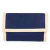 Hermes Tapidocel Big Extra Large Pouch Flap Clutch Bag Cotton Navy