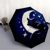1pc Moon Cat Automatic Open/Close Umbrella, Windproof, Folding Compact Umbrella with Lightweight Design for Women/Men093