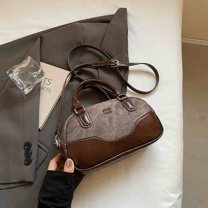 

Текстурированные женские сумки через плечо, осенняя мода, контрастные цвета, маленькие сумки, женская повседневная сумка через подмышку