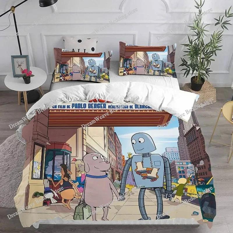 Cartoon Robot Dreams Bedding Sets Comforter Quilt Bed Cover Duvetcover Pillow Case Kids Adult Size Home Textiles Luxury Gift