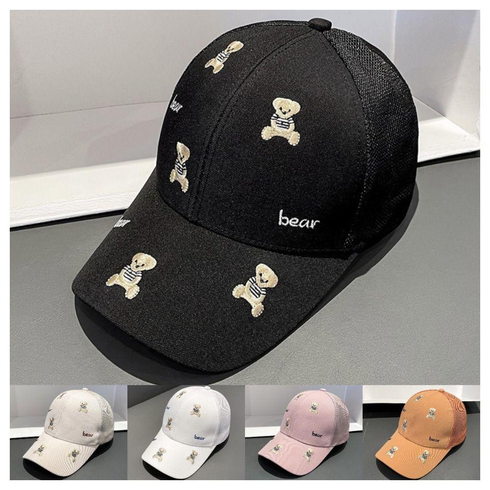 

Anti-UV Baseball Cap Embroidered Duckbill Cap Cartoon Sun Hat Outdoor