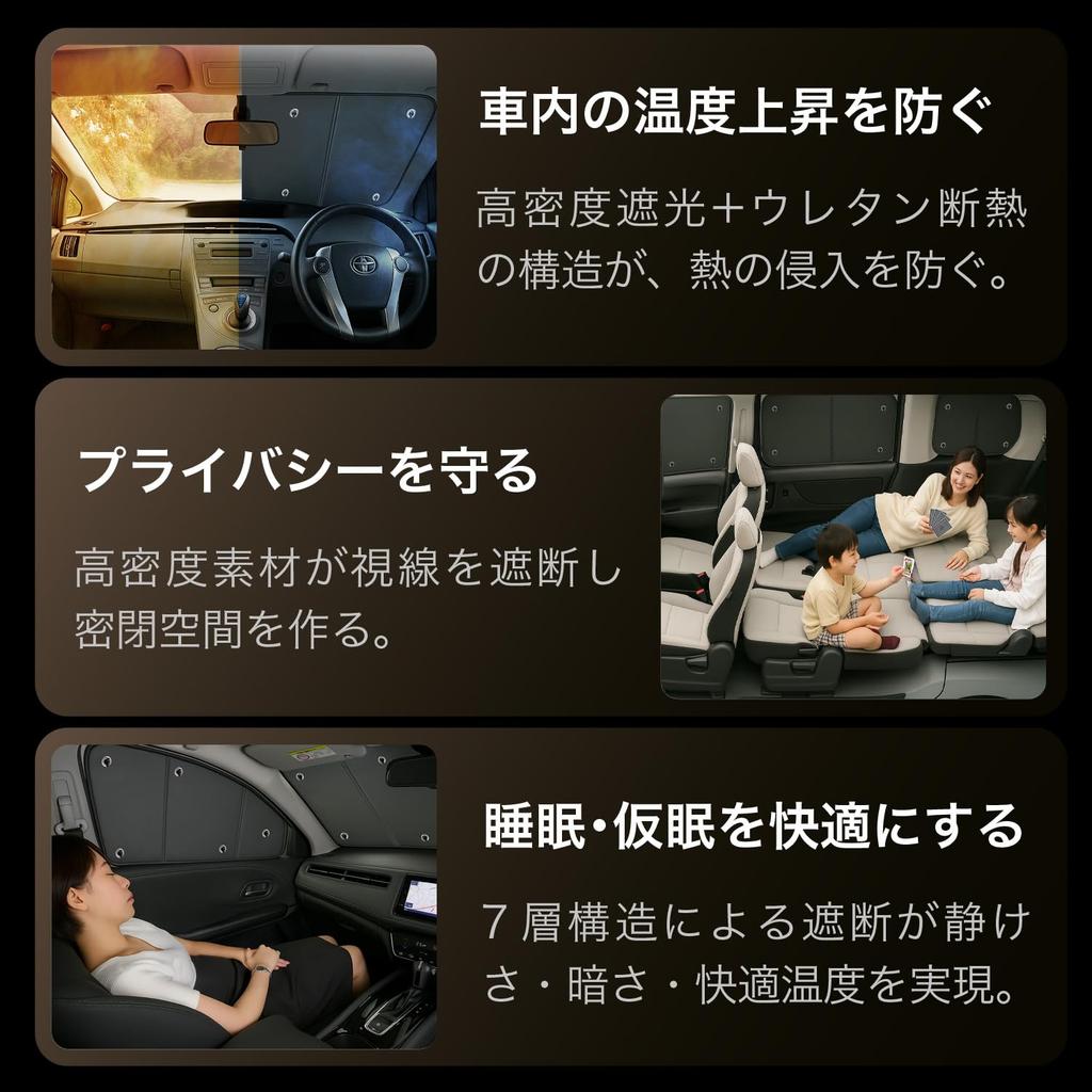 Nissan T31 Black Sunshade of Popular for Car Car and Disaster Rear Sunshade X-Trail Series (instead Silver), Camping, Film, Preparedness. Compatible.