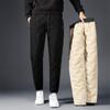 Vinter lammeull Warm Thicken Joggebukser Herre Mote Joggers Vanntette Uformelle Bukser Herre Pluss Fleece OverSize bukser