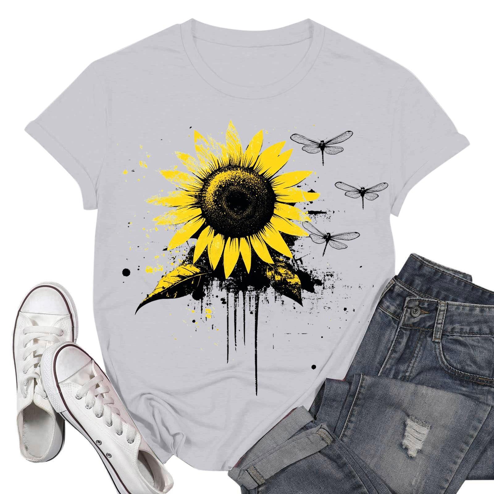 

Женские модные повседневные пуловеры с короткими рукавами и круглым вырезом с принтом XXXL белый