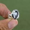 White Buffalo Turquoise Ring 925 Sterling Silver Rings Boho Style Ring Gemstone Ring Handmade Jewelry Gift For Mother Available In Ring Size