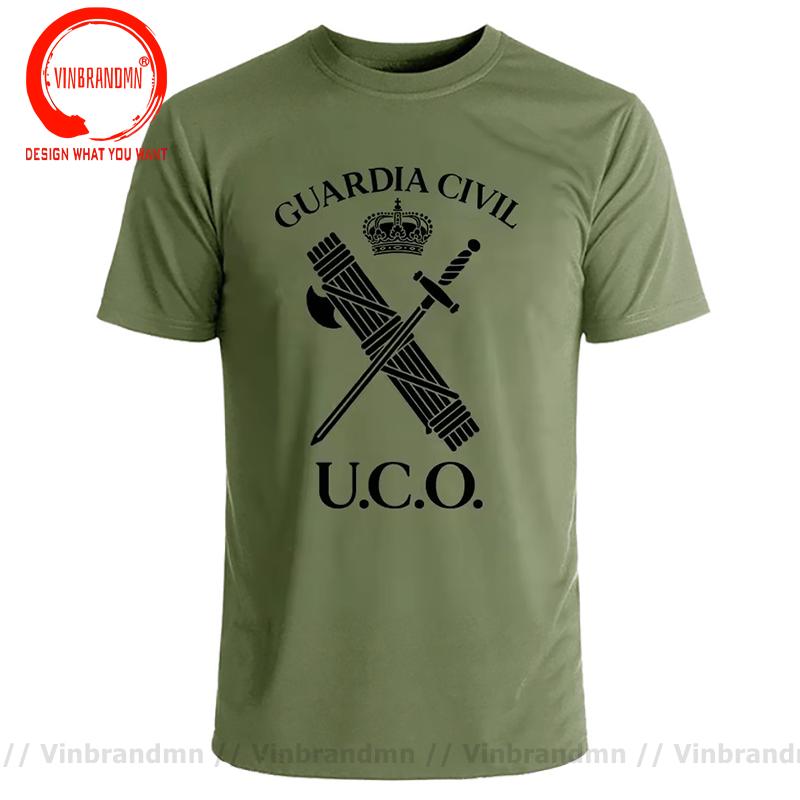 Uco Guardia Civil Espaa Polica T Shirt Unisex Spain Guardia Civil Tshirt Unisex Military Army Summer Streetwear Tops Tee Shirt