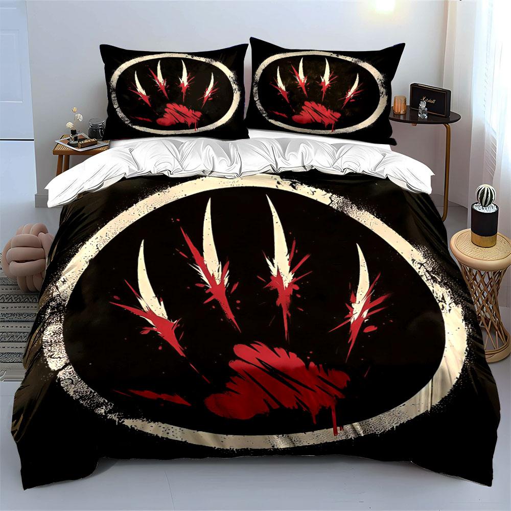 "Claw Scratch Art Decor Set" Soft Skin-Friendly Bedding Set Includes 1 Duvet Cover And 2 Pillowcase, Gift