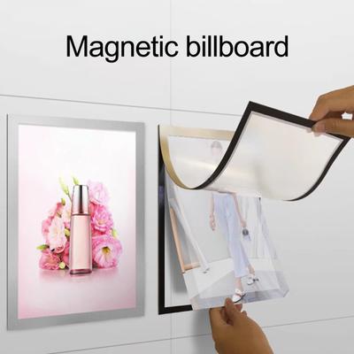 Kendinden Yapışkanlı Çerçeve Manyetik Resim Tutucu Şeffaf Kapaklı Duvara Monte Poster Sergileme Çerçevesi Resimler Belgeler için
