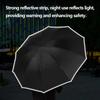Fully Automatic Reverse Folding Umbrella 10 Ribs Windproof Strong Reflective Stripe UV Folding Big Umbrella For Women and Men