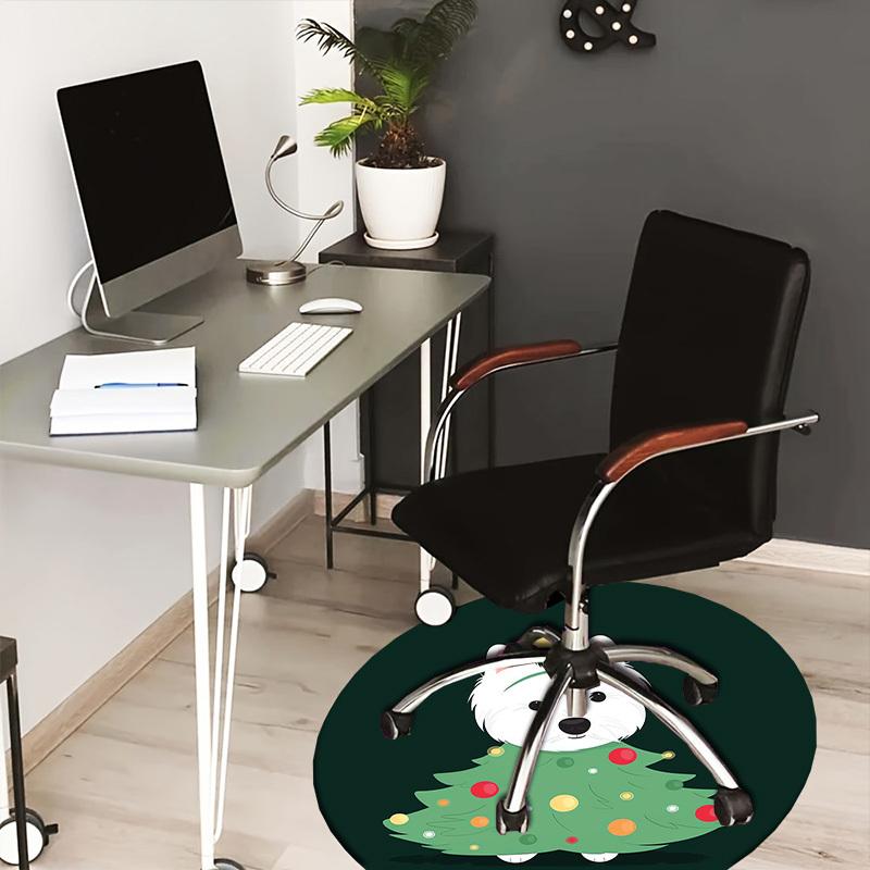 

1pc Cute Dog Round carpet, Perfect for Decorating Chairs, Living Rooms, Or Bedrooms, for Living Room.197 80cm by 80cm