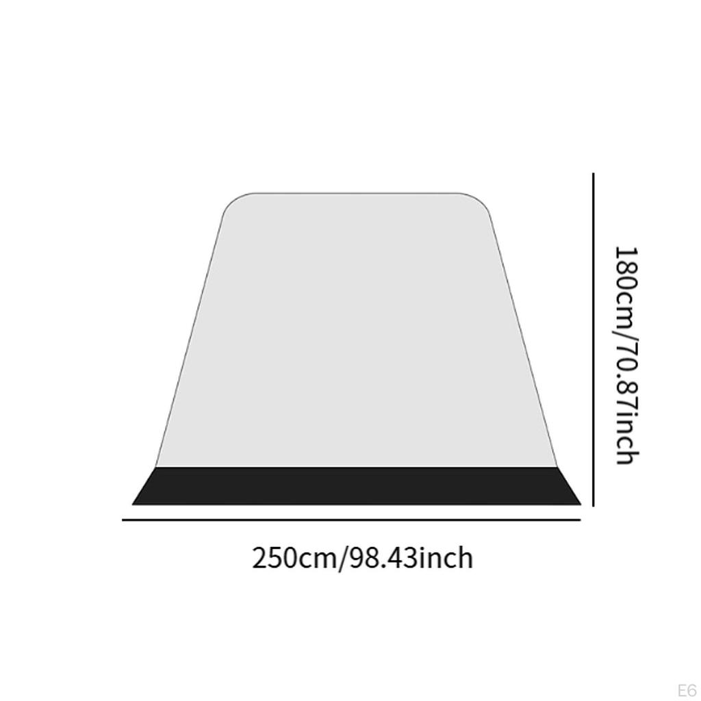2 Pieces Canopy Tent Sidewalls Walls Shelter Wall Oxford Cloth Popup Side