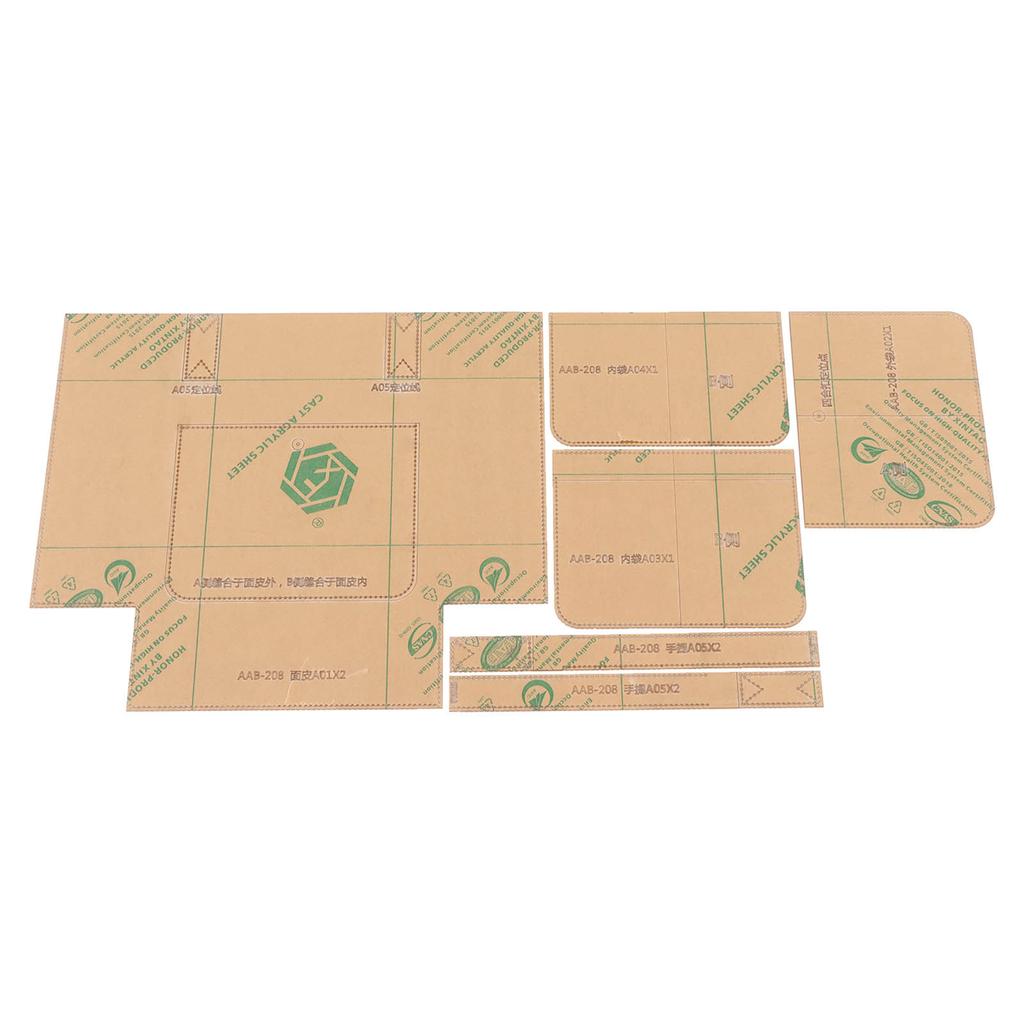 Handbag Templates Precise Cutting Transparent Acrylic Portable Bag Pattern Stencils for Shoulder