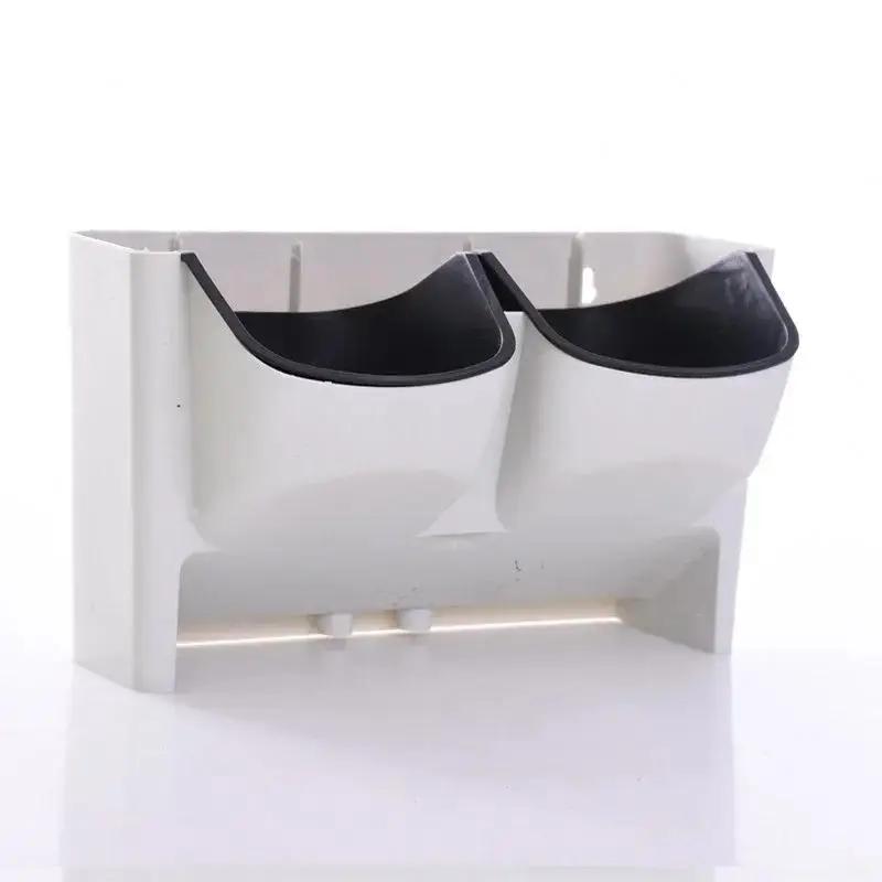 

1 шт. Новый кашпо Вертикальное озеленение В помещении и на улице Подвесной цветочный горшок для балкона Креативный пластиковый цветочный горшок из смолы белый