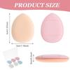 6Pcs Mini Triangle Finger Powder Puff, Reusable Small Wet & Dry Use Makeup Puff, Soft Mini Setting Powder Puffs for Loose, Foundation, Concealer, Eye