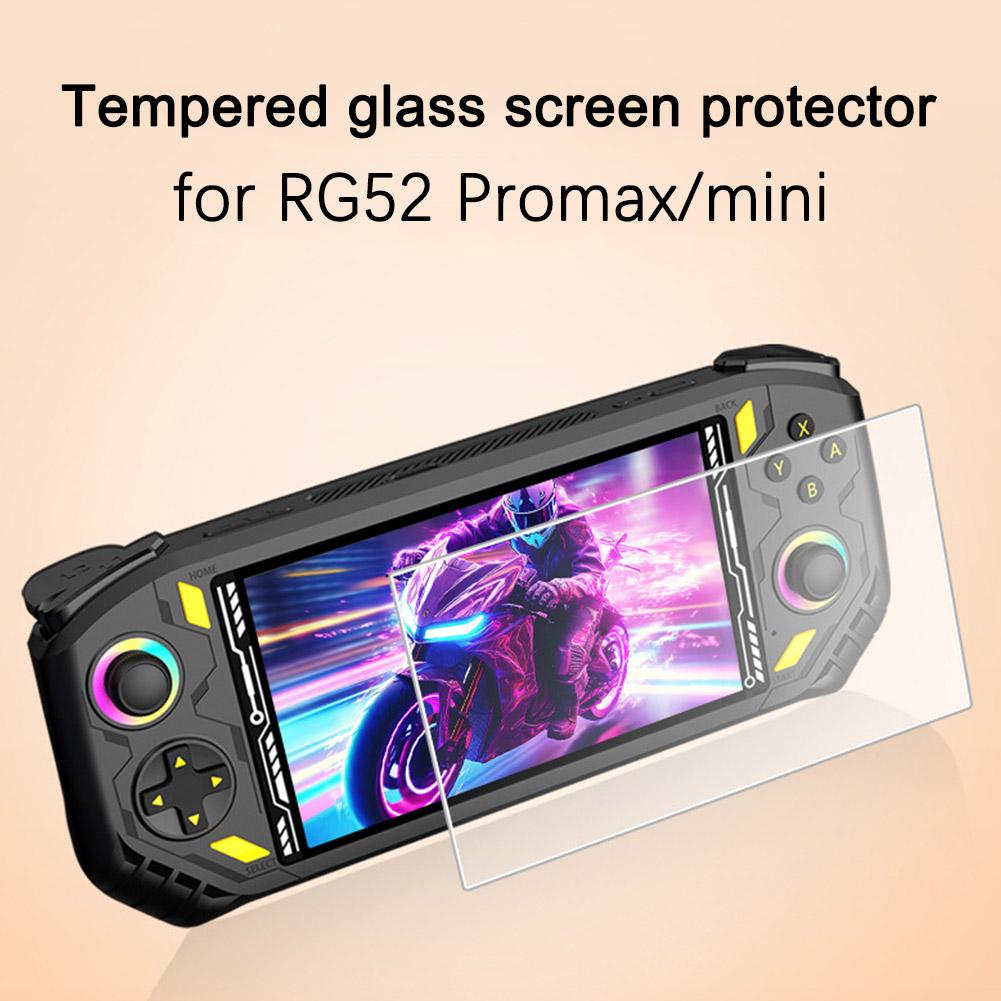 For RG52 Mini Tempered Glass Screen Protector For RG52 Pro Max Game Console HD Protective Film Protector Accessories