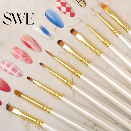 Manicure Brush Nail Pen Easy to Use Multi-function Tip Supply Head Gel Painting Brushes for Professional