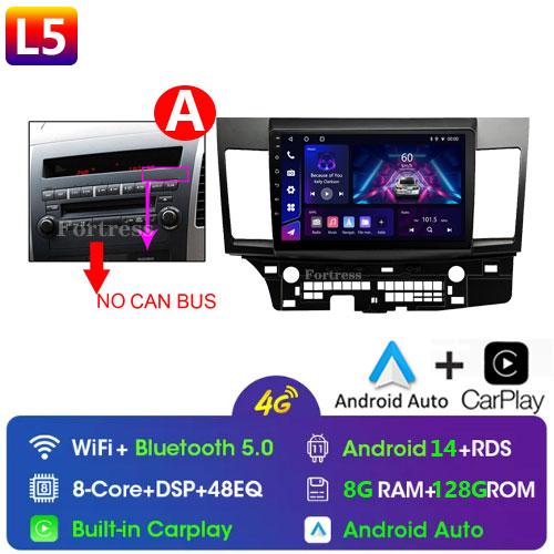 Android 14 for Mitsubishi Lancer 2008 2007 - 2013 Car Radio Multimedia Stereo Video Player CARPLAY GPS 2 Din 4G LTE Antenna
