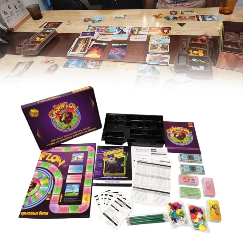 Cashflow Game Board Cards Investment Financial Games Family Party Play Prop