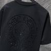 8933 CHROME HEARTS 2026 Summer New High Quality Cotton Round Neck Loose Large Size Men's and Women's T-shirt Couple T-shirt