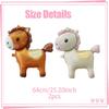 Cartoon Cute Styling Pony Balloon Horse Aluminum Film Balloon for Farm Party Photography Props Birthday Decoration