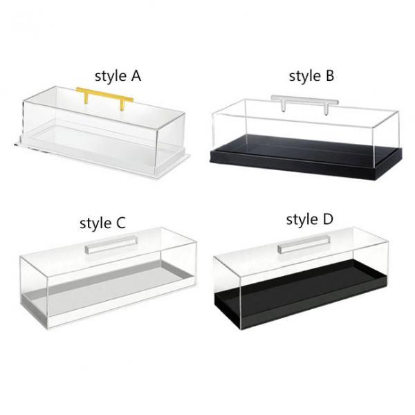 Rectangular Acrylic Dessert Display Stand with Lid Cake Tray Pastry Storage Box for Weddings Parties Celebrations