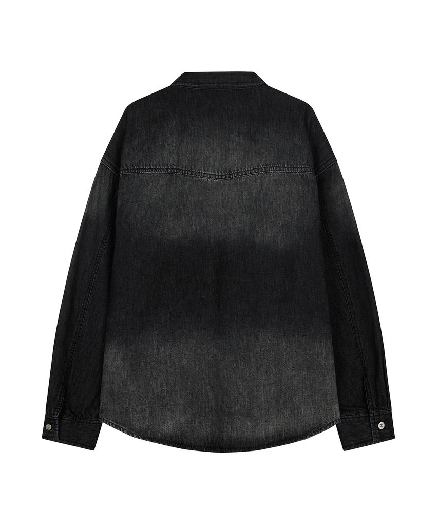 DECET Denim Shirt Dcsh006Blacka