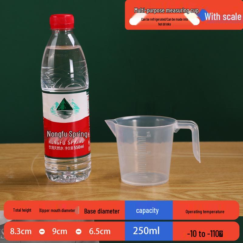 Large Food-Grade PP Measuring Cup with Scale (Graduated Cylinder, Milliliter, Baking)