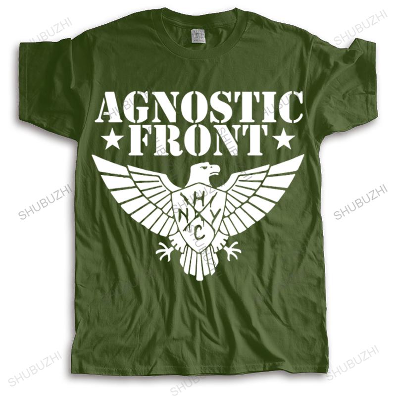 man summer short sleeve t shirt fashion funny tee tops AGNOSTIC FRONT drop shipping men cotton o-neck vintage loose teeshirt