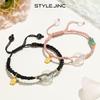 Designer's Recommendation Women's Agate Peace Buckle Bracelet, Hand-woven Rope Bracelet, Men's Bracelet, Couple's Jewelry Gift