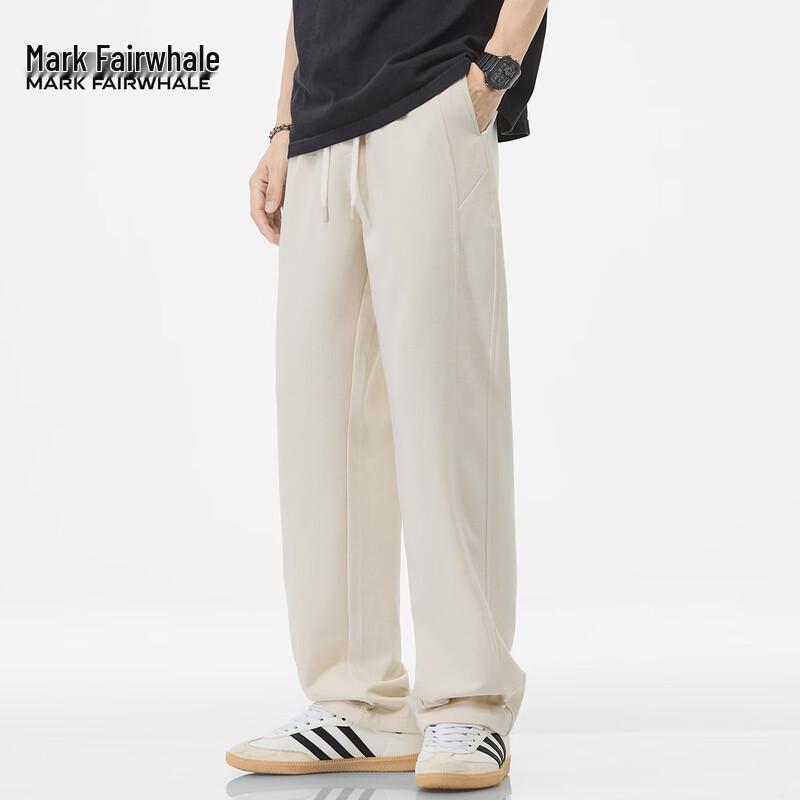 Mark Fairwhale Men's American Style Loose Fit Straight-Leg Casual Pants